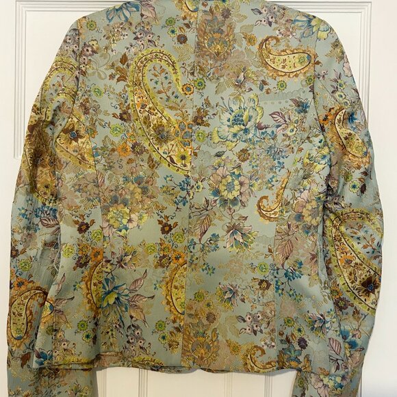 Pink Tartan Floral Blazer - Picture 3 of 4